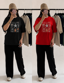 تیشرت قواره دار 0091